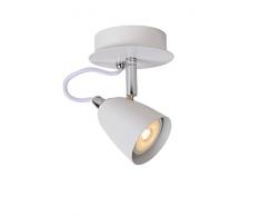 Lucide RIDE-LED - Spot Plafond - Ã 10 cm - LED Dim. - GU10 - 1x5W 3000K - Blanc