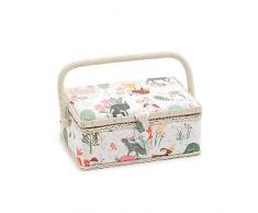 Hobby Gift Boîte à coudre pour ranger vos fils, aiguilles et autres accessoires de manière pratique et compacte, multicolore, 16 x 24 x 11 cm