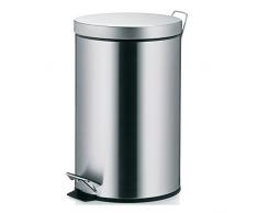 Kela 10925 poubelle Ã pÃ©dale 12 litres, acier inoxydable brillant, Nila