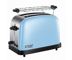 Russell Hobbs 23335-56 Toaster, Grille Pain Extra Large Colours Plus, Cuisson Rapide et Uniforme, Contrôle Brunissage, Chauffe Viennoiserie - Bleu