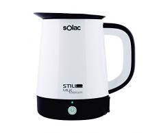 SOLAC, Bouilloire Stillo Milk Chocolate CH6302, S95800400, 1L, 400W, pour chauffer tout type de liquide, 400 W, 1 Liter, Blanc