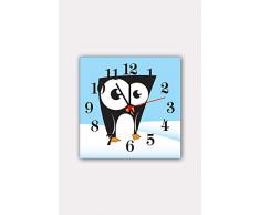 Bonamaison Horloge Murale en MDF, Multicolore, 30 x 30 cm