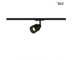 SLV Puri Track QPAR51 Spot en verre Noir 50 W + 1 adaptateur 1 ampoule Aluminium 0 W