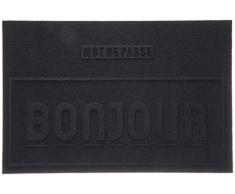 JJA 105224 Paillasson Ville/Bonjour 40 x 60 cm , Gris