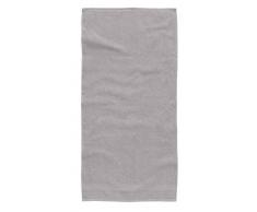 TOM TAILOR Serviette de Douche Unie en Tissu éponge 100111/900/770, Coton, Silver, 50 x 100 cm