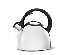 Bredemeijer 1800 INB1800, Acier Inoxydable, MÃ©tal Poli Miroir, Fluitketel 2,5L, hoogglans
