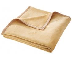 David Fussenegger Capri Plaid Uni, 65% coton/35% polyacrylique, Camel, 150 cm x 200 cm