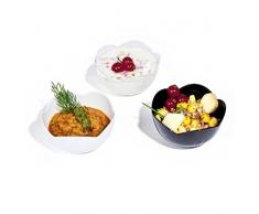 Plastella 052435NR Verrine, PS, Noir, 6,5 x 6,5 x 3,4 cm