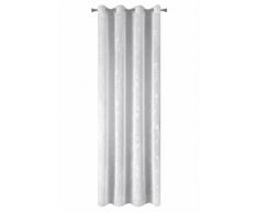 eurof irany Voilage jolita 140Â x 250Â Uni, Polyester, Blanc, 250Â x 140Â x 1Â cm