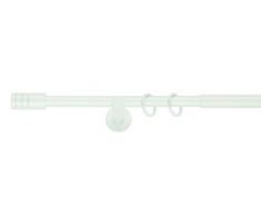 mydeco Rillcube Tringle à Rideau télescopique/Fixation, en MÃTAL, 16/19 mm, Blanc, 120 BIS 210 cm Länge