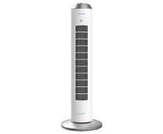 Cecotec Ventilateur Colonne ForceSilence 8090 Skyline. Hauteur 33ââ (84 cm), Oscillant , Moteur en Cuivre, 3 Vitesses, Minuterie 8 Heures , 60 W.