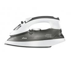 Ufesa PV1516 PV1516 Fer Ã repasser Ã vapeur, 2200 W, 90 gr/min, 2200 W, 0,25 cÃ©ramique, blanc et noir