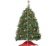 RoomMates Construire Un Arbre de Noël Childrens Stickers muraux repositionnables Multicolore