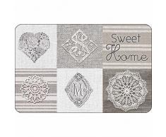 couleur montagne set de table 28.5x44cm opaque coeur dentelle