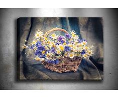 Bonamaison Peinture sur toile, multicolore, 70 x 100 cm - Conçu et fabriqué en Turquie