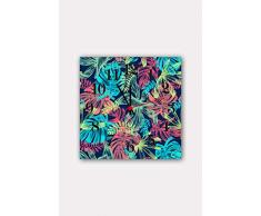 Bonamaison Horloge Murale en MDF, Multicolore, 30 x 30 cm