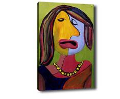 Bonamaison Peinture sur toile, multicolore, 40 x 60 cm - Conçu et fabriqué en Turquie