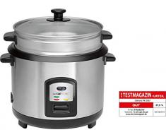 Clatronic RK3567 Cuiseur Riz et Cuisson Vapeur - 700 W, 220â240 V, 1.8L, Argent