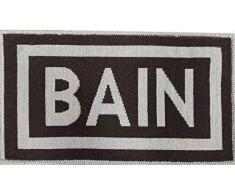 Partie Zen Tapis, Coton, Brun, Unique