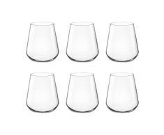 Bormioli Rocco Ensemble de 6 Verres à Eau Inalto