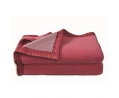 Couverture Laine Bois de rose/DragÃ©e 240 x 260 cm - POYET MOTTE - Gamme Aubisque - Made in France