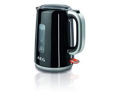 AEG 2074469 EWA 3700 Bouilloire Electrique 1,5 L Noir/Argent 25 x 23 x 17 cm