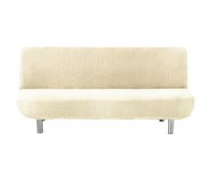 Eysa Cora Bi-Ãlastique Clic Clac Housse de Canapé 3 Places , Polyester Coton, Ãcru, 36x27x14 cm