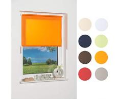 K de Home 541831â3Â Wohn-Guide Klemmfix Mini Store, Orange LumiÃ¨re du Jour, Plastique, Tissu, Orange, 100 x 150