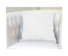 Soleil docre 526553 Panama Coussin dÃÂ©co Coton Blanc 60 x 60 cm