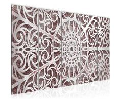 Tableau decoration murale Mandala 150 x 60 cm - XXL Impression sur Toile Salon Appartment 5 Parties - prÃªt Ã accrocher - 109656a