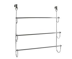 IDEBOX RG5945 Serviette pour Porte, MÃ©tal, Gris, 48,5 x 10,2 x 54 cm