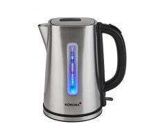 Korona Bouilloire 20252Â en acier inoxydable/noir avec lumineux, affichage du niveau deau Transparent