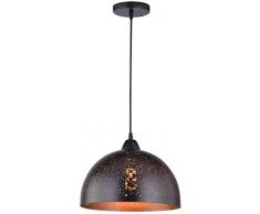 WOFI 6207.01.09.6100 Lampe suspendue, MÃ©tal, E27, 60 W, Marron, Ã: 30 cm
