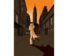Affiche 50x70 cm Marin-Marine Ã New York / Seemann und MÃ¤dchen in New York / Sailor and girl in New York Franckie ALARCON