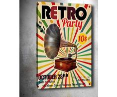 Bonamaison Peinture sur toile, multicolore, 30 x 40 cm - Conçu et fabriqué en Turquie