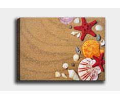 Bonamaison Peinture sur toile, multicolore, 70 x 100 cm - Conçu et fabriqué en Turquie