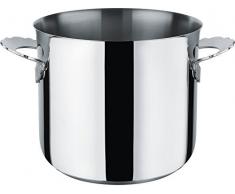 Alessi Mw100/20 Dressed Marmite en Acier Inoxydable 18/10 Brillant, Fond en Acier MagnÃ©tique Compatible avec la Cuisson Par Induction, Ã 20 Cm