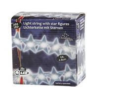 Christmas Gift 78549 Guirlande lumineuse étoiles, Blanc