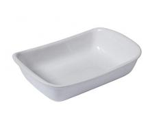 Pyrex Supreme Plat rectangulaire en céramique, Blanc