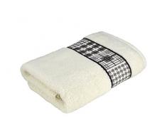 Frottana Fjord Serviette de Bain 67Â x 140Â cm en 100% Coton, Ivoire