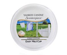 Yankee Candle coupelle de cire « Coton frais » pour diffuseur Scenterpiece, blanche