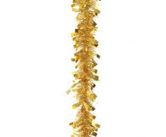 AUTOUR DE MINUIT 5GUS145OR Guirlande Disco 6 Plis, Plastique, Or, 200 x 12,5 x 12,5 cm