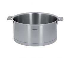 Cristel - C18QL - Casserole inox 18cm - sans poignÃ©e amovible - Collection Strate