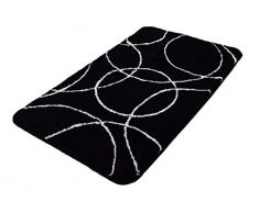 Kleine Wolke 4079926360 Ramona Tapis de bain Polyacrylique Noir 60 x 100 x 2 cm