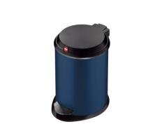 Hailo 704571 t1-4 Poubelle Salle de Bain Acier Bleu 4 L
