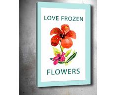 Bonamaison Peinture sur toile, multicolore, 50 x 70 cm - Conçu et fabriqué en Turquie