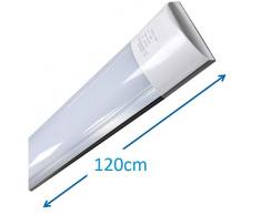 LED Atomant Luminaire T8 intÃ©grÃ© 120 cm 40 W. Blanc neutre 4 500 K, Ã©quivalent Ã 2 tubes fluorescents 3 300 lm. RÃ©glette LED Slim 40 W 120 cm