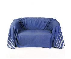 Fouta FutÃ©e JetÃ© de canapÃ© en Coton fouta, Multicolore, 300x200 cm