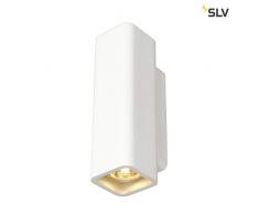 APPLIQUE INTERIEURE CARREE PLATRE BLANC 35W - PLASTRA