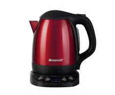 Brandt - Bouilloire Programmable 1,2L Rouge